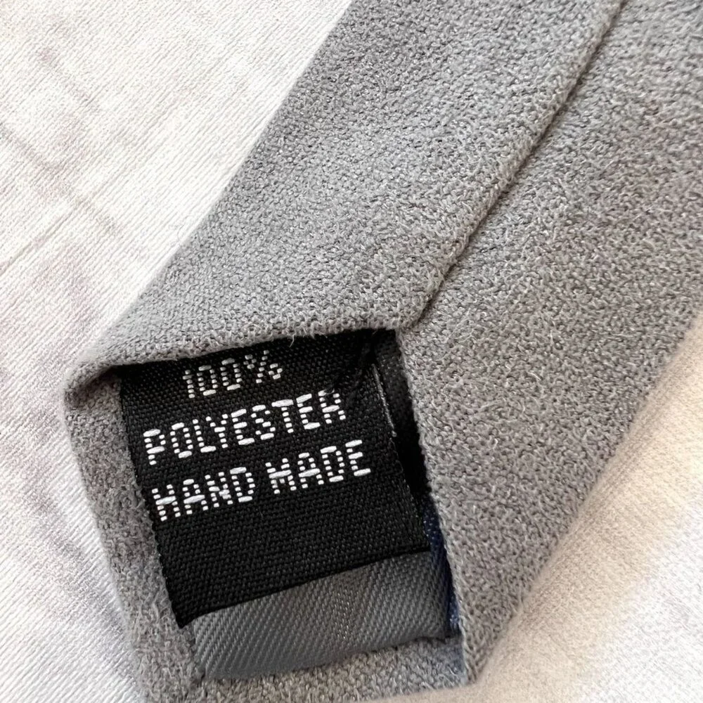 🆕NWT Joseph Lee Kids Suede Gray Zipper Tie